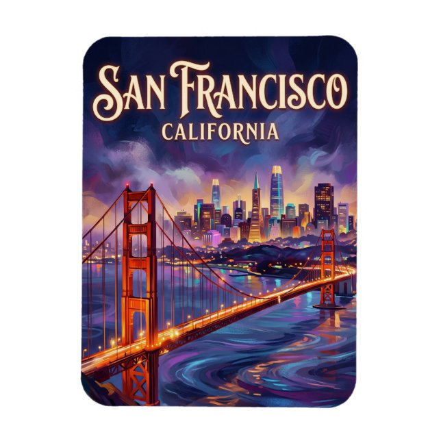 Magnet Flexible Le pont du Golden Gate États-Unis (Vertical)