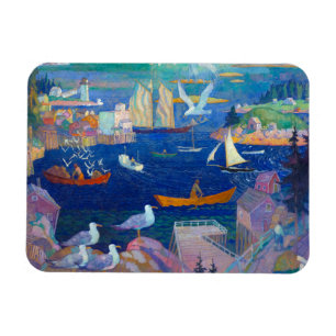 Magnet Flexible Le port de Herring Gut, 1925 par N. C. Wyeth