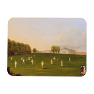 Magnet Flexible Le premier match grand du cricket a joué par des