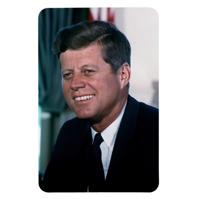 Magnet Flexible Le président américain John F. Kennedy dans le bur (Vertical)