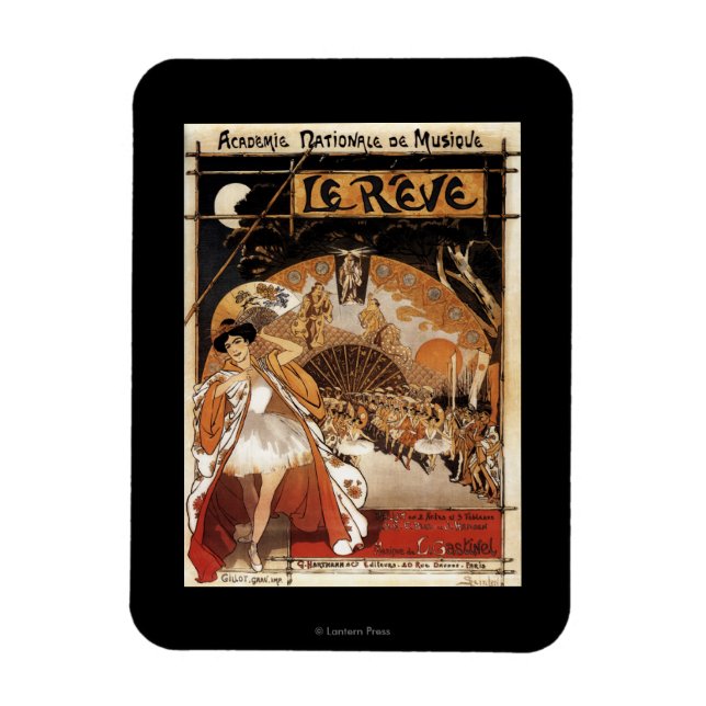 Magnet Flexible Le Reve Ballet Performance Opéra (Vertical)