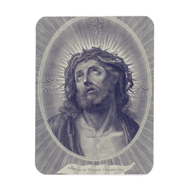 Magnet Flexible Le Saint Visage de Jésus avec Couronne d'Épines Ar (Vertical)