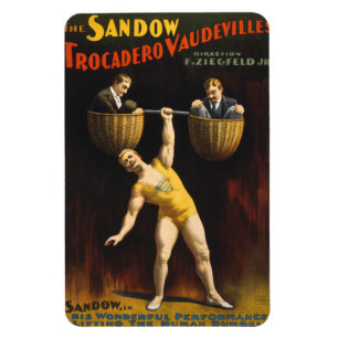 Magnet Flexible Le Sandow Eugen Sandow Vaudeville Weightlifter