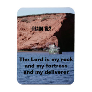 Magnet Flexible Le Seigneur est mon rocher Citations de la Bible