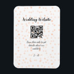 Magnet Flexible Le site web mariage scanner code QR pour les détai<br><div class="desc">Conception</div>