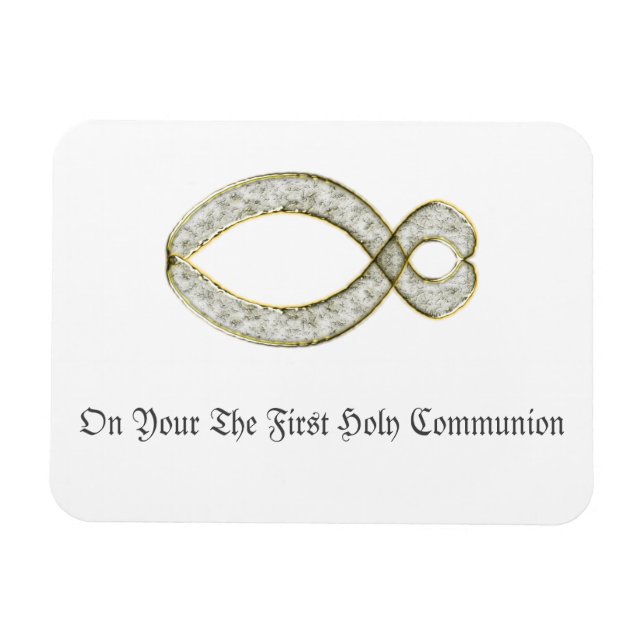 Magnet Flexible Le symbole du Fish Christian. (Horizontal)