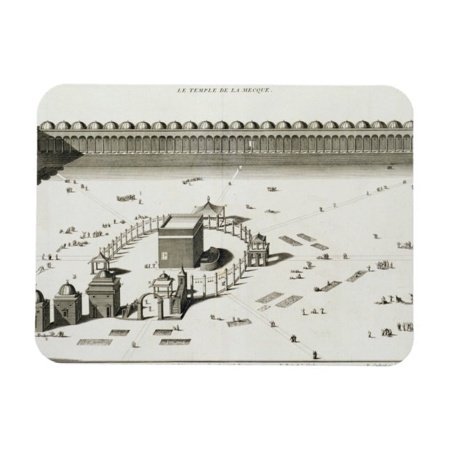 Magnet Flexible Le Temple de La Mecque (gravure) (Horizontal)