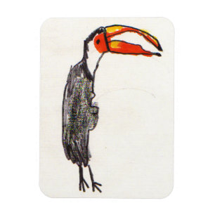 Magnet Flexible Le toucan badine l'aimant d'art