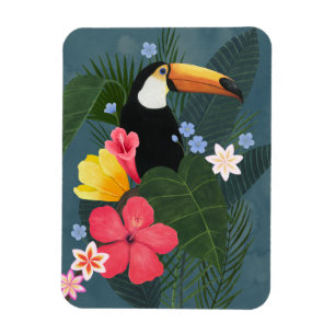 Magnet Flexible Le Toucan tropical en pleine nature