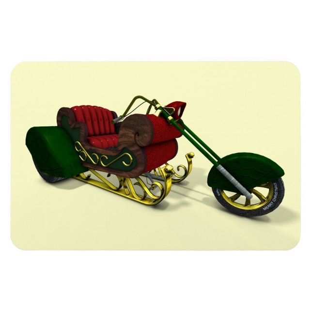 Magnet Flexible Le trike du Père Noël (Horizontal)