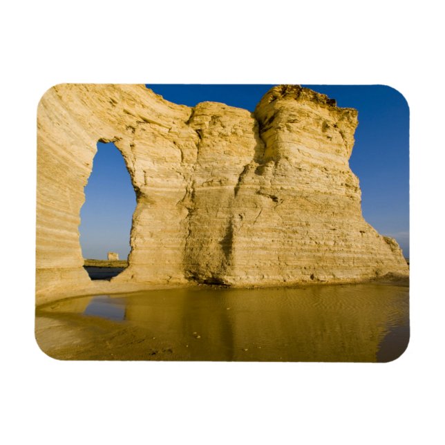 Magnet Flexible Le trou de serrure des Monument Rocks aka Chalk (Horizontal)