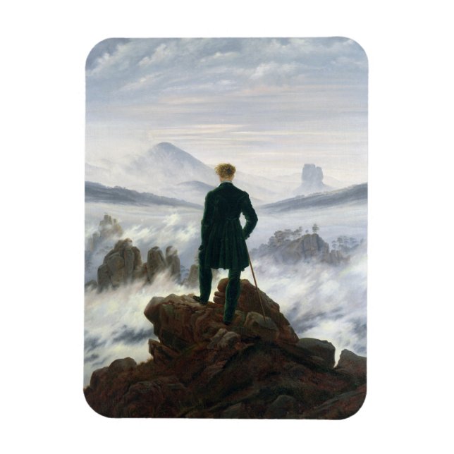 Magnet Flexible Le vagabond au-dessus de la mer de brouillard (Vertical)
