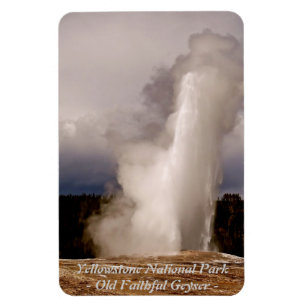 MAGNET FLEXIBLE LE VIEUX GEYSER FIDÈLE DANS LE PARC EN PIERRE JAUN