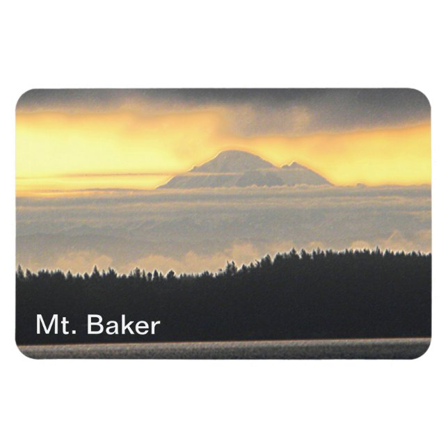 Magnet Flexible Le volcan du Mont Baker (Horizontal)