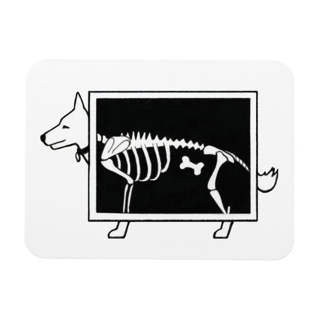 Magnet Flexible Le X-Ray du chien (Horizontal)