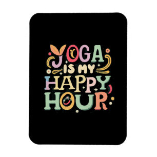 Magnet Flexible Le Yoga Est Mon Heure Heureuse