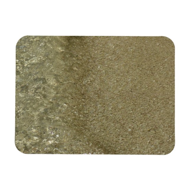 Magnet Flexible L'eau sur la plage II Photographie Abstraite de la (Horizontal)