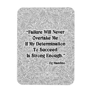 Magnet Flexible L'échec ne dépassera jamais - Citation positive