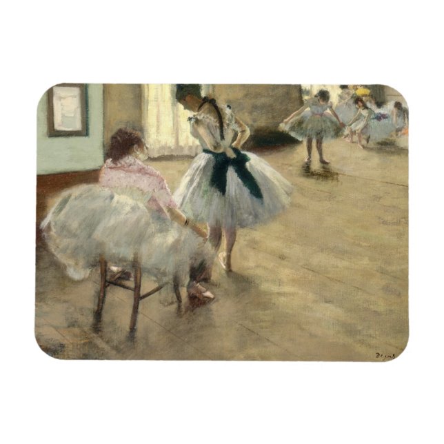 Magnet Flexible Leçon de danse par Edgar Degas (Horizontal)