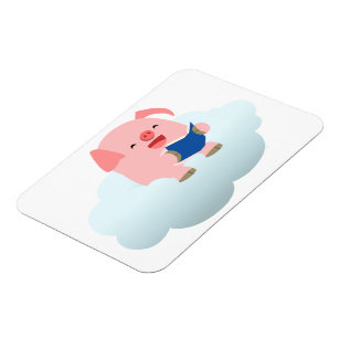 Magnet Flexible Lecteur de cochon de dessin mignon sur aimant flex