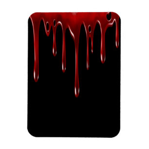 Magnet Flexible Lecteurs de sang tombés Noir