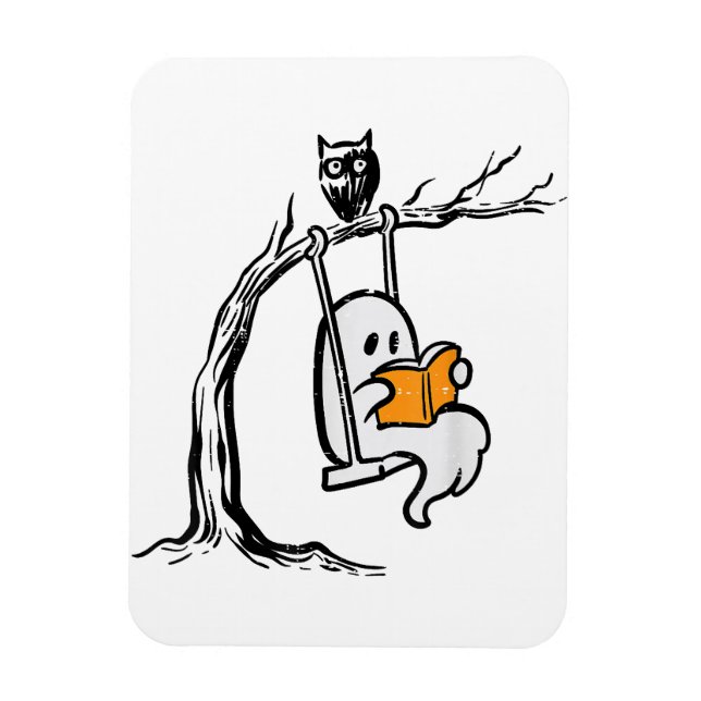 Magnet Flexible Lecture de l'Halloween Ghost (Vertical)