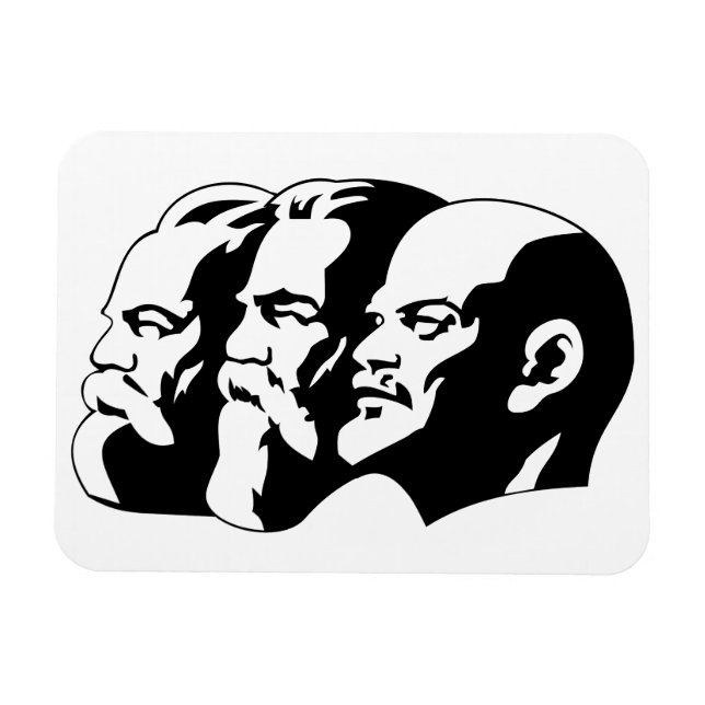 Magnet Flexible Lénine, Marx, Engels, Union soviétique, Communisme (Horizontal)