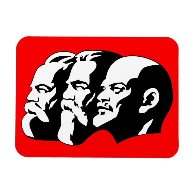 Magnet Flexible Lénine, Marx, Engels, Union soviétique, Communisme (Horizontal)