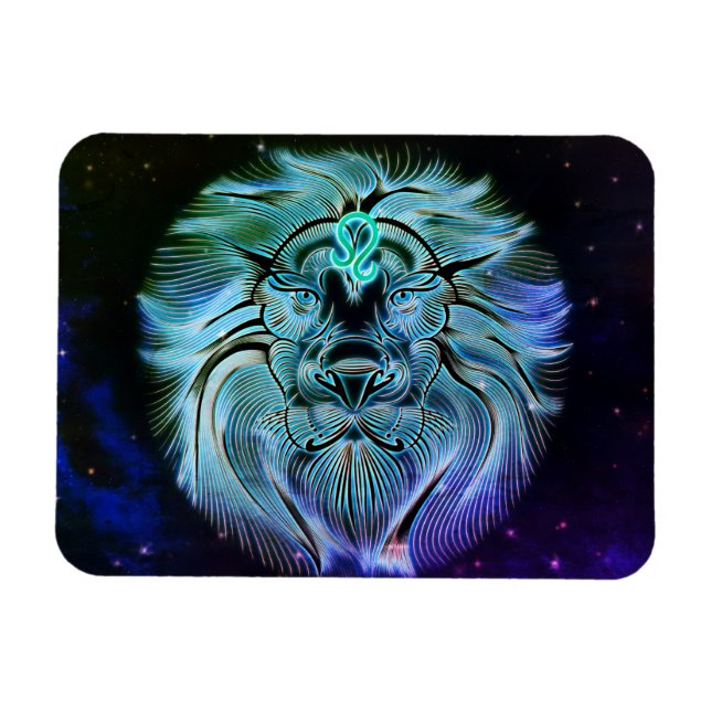 Magnet Flexible leo l'aimant zodiaque du lion (Horizontal)