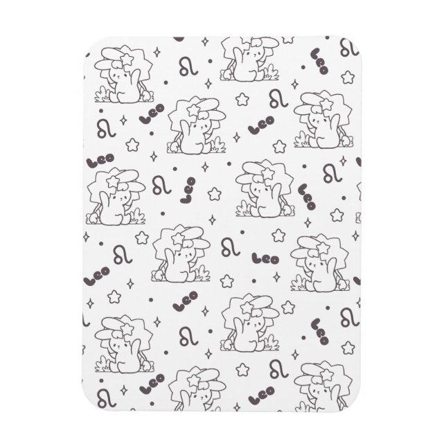 Magnet Flexible Leo Loppi Tokki Zodiac Series Motif III (Vertical)