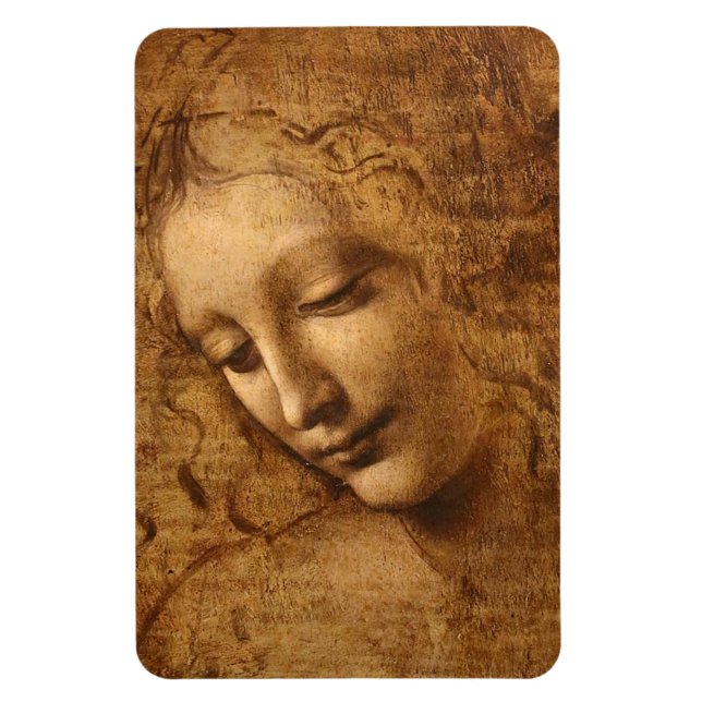 Magnet Flexible Leonardo Da Vinci Chef D'Une Femme (Vertical)