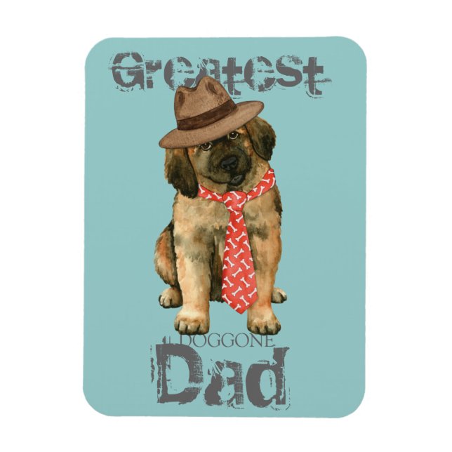 Magnet Flexible Leonberger Papa (Vertical)