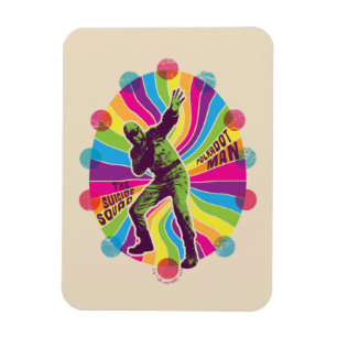 Magnet Flexible L'équipe du suicide   Polka-Dot Homme Psychédéliqu