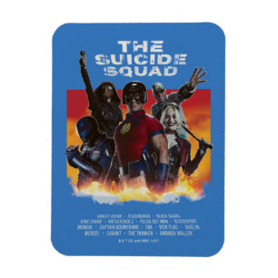 Magnet Flexible L'équipe du suicide Poster de cinéma de style ré