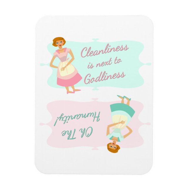 Magnet Flexible Les 2 extrêmes du lavage de vaisselle (Vertical)