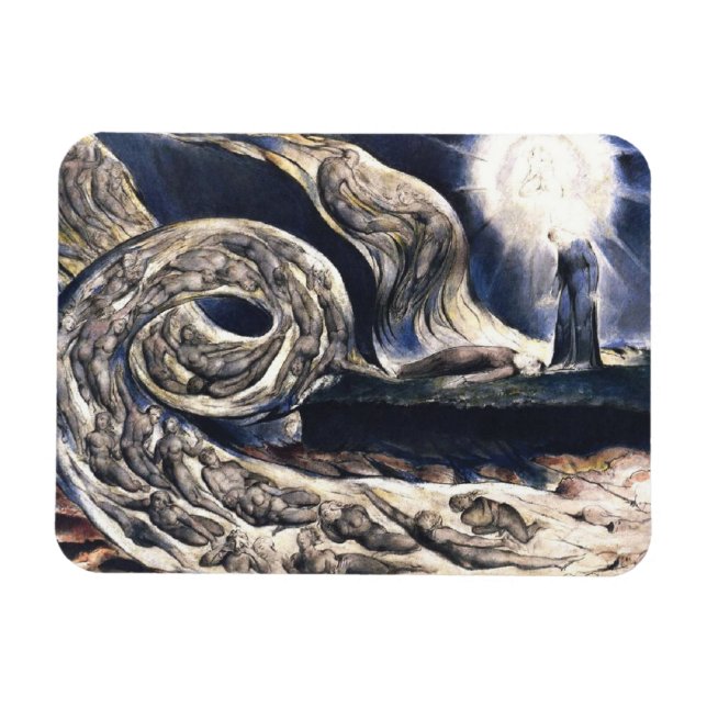 Magnet Flexible Les amants de William Blake dans le Tourbillon ill (Horizontal)