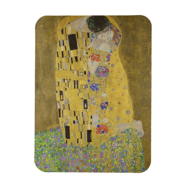 Magnet Flexible Les Amants embrassés de Gustav Klimt (Vertical)