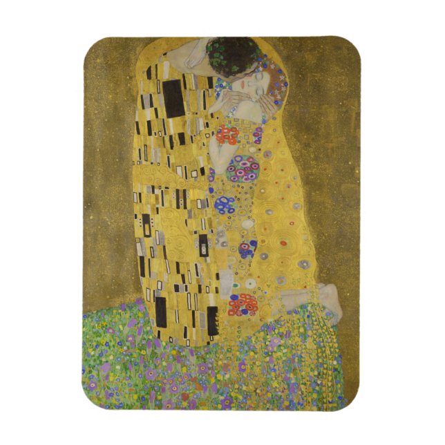 Magnet Flexible Les amoureux embrasser Embrace par Gustav Klimt (Vertical)