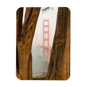 Magnet Flexible Les arbres de golden gate bridge de donnent sur