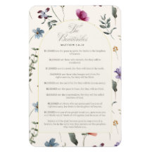 Les Béatitudes Matthieu 5:3–12 Écriture florale