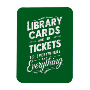 Magnet Flexible Les Cartes De Bibliothèque Sont Les Billets Pour P