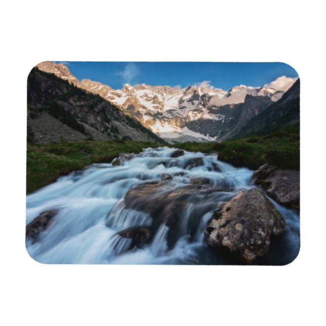 Magnet Flexible Les cascades | Lac Aviolo, Italie (Horizontal)