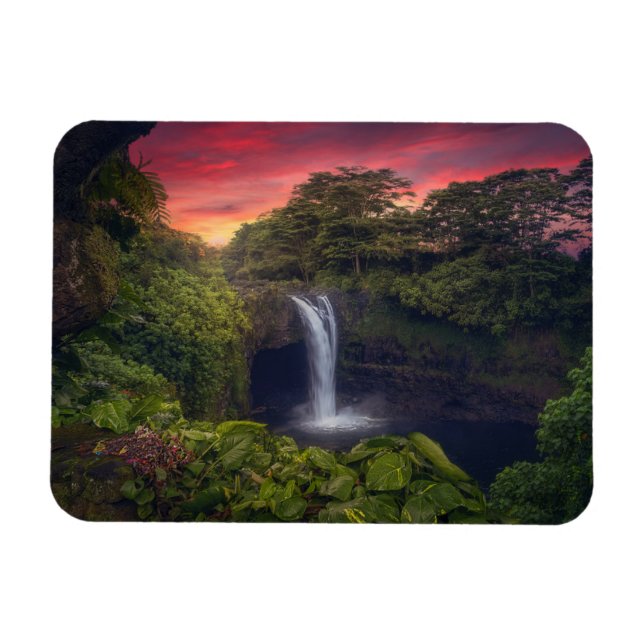 Magnet Flexible Les cascades | Rainbow Falls, Hilo, Hawaii (Horizontal)
