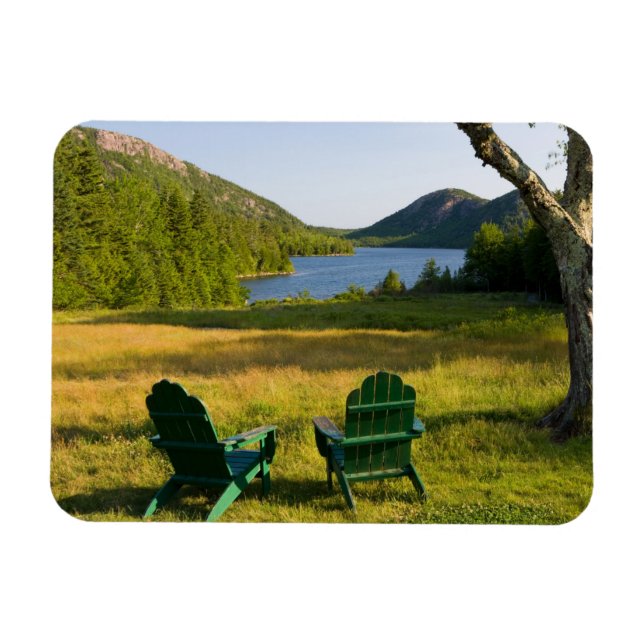 Magnet Flexible Les chaises Adirondack sur la pelouse de la Jordan (Horizontal)