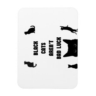 Magnet Flexible Les chats noirs n'ont pas mauvaise chance