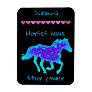 Magnet Flexible Les chevaux ont une puissance étoilée