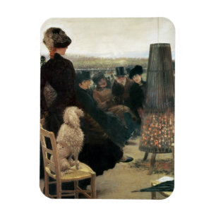 Magnet Flexible Les courses à Auteuil, partie d'un triptyque (huil