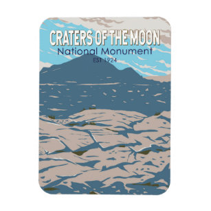 Magnet Flexible Les cratères de la Lune Monument national Idaho Re