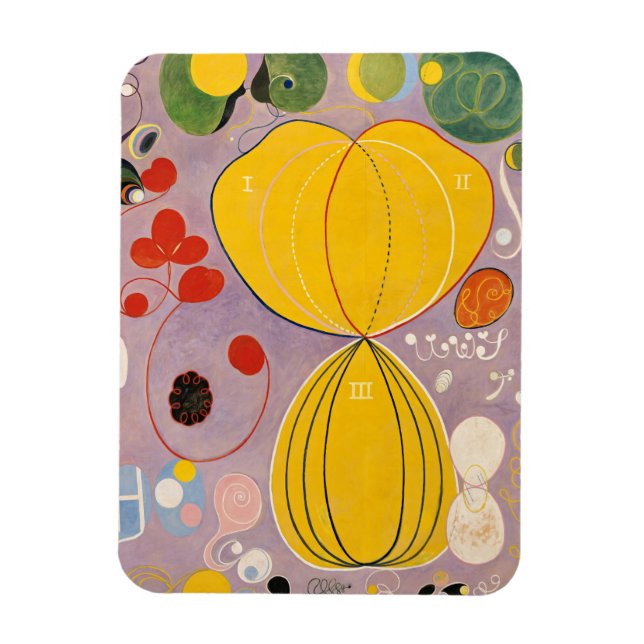 Magnet Flexible Les dix plus grands, Groupe IV, No 7 par Hilma af  (Vertical)