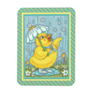 MAGNET FLEXIBLE LES DOUCHES D'AVRIL PEUVENT FLEURS, PRINTEMPS MAGN